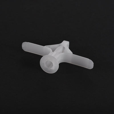 Harfington 10x52mm Plastic Expansion Tube for Hollow Drywall White 40pcs