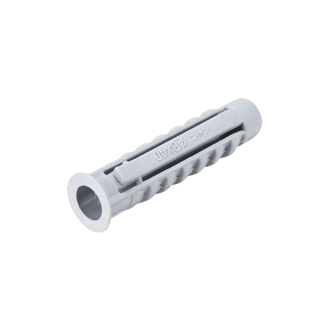 Harfington 8x40mm Plastic Expansion Tube Bolts Column Frame Fixings Gray 100pcs