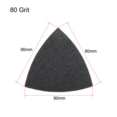 Harfington Triangle Detail Sander Sandpaper Hook and Loop Pads