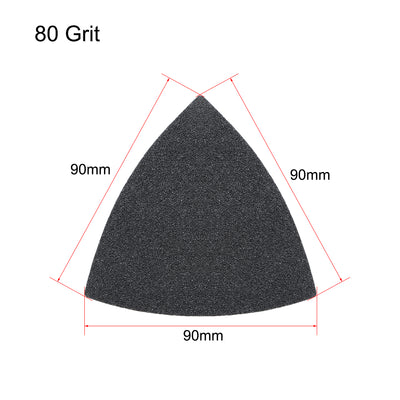 Harfington Triangle Detail Sander Sandpaper Hook and Loop Pads Tool