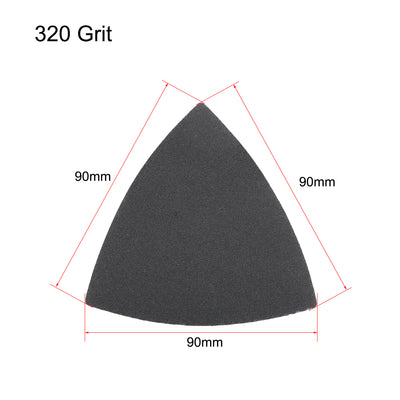 Harfington Triangle Detail Sander Sandpaper Hook and Loop Pads Tool