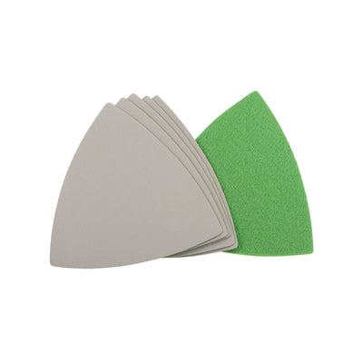 Harfington Triangle Detail Sander Sandpaper Hook and Loop 3-1/2 Inch 3000 Grit 6 Pcs