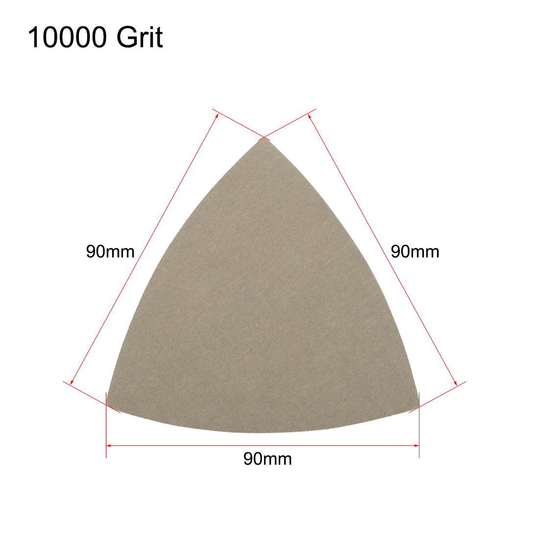 Harfington Triangle Detail Sander Sandpaper Hook and Loop 3-1/2 Inch 10000 Grit 3 Pcs