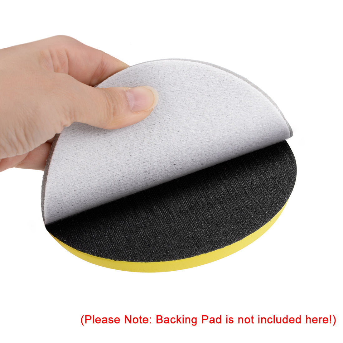 Harfington 4-Inch Sanding Sponge Hook and Loop Zirconium Corundum 800-1000 Grit 5 Pcs