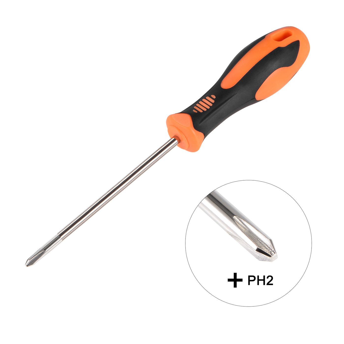 Harfington Phillips Magnetic Screwdriver Carbon Steel Round Shaft Non-Slip Handle