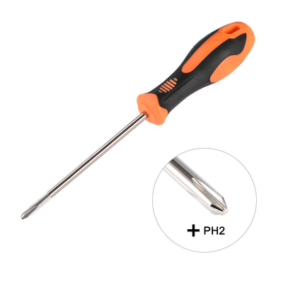 Harfington Phillips Magnetic Screwdriver Carbon Steel Round Shaft Non-Slip Handle