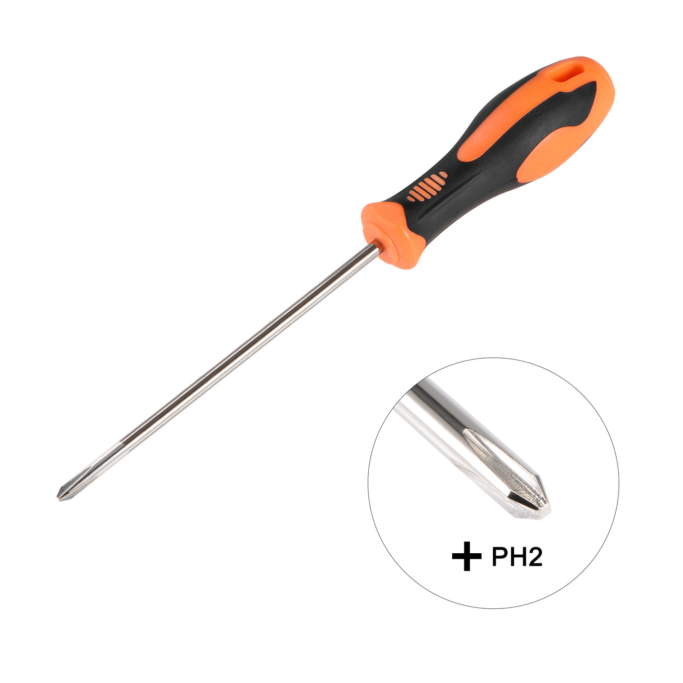Harfington Phillips Magnetic Screwdriver Carbon Steel Round Shaft Non-Slip Handle