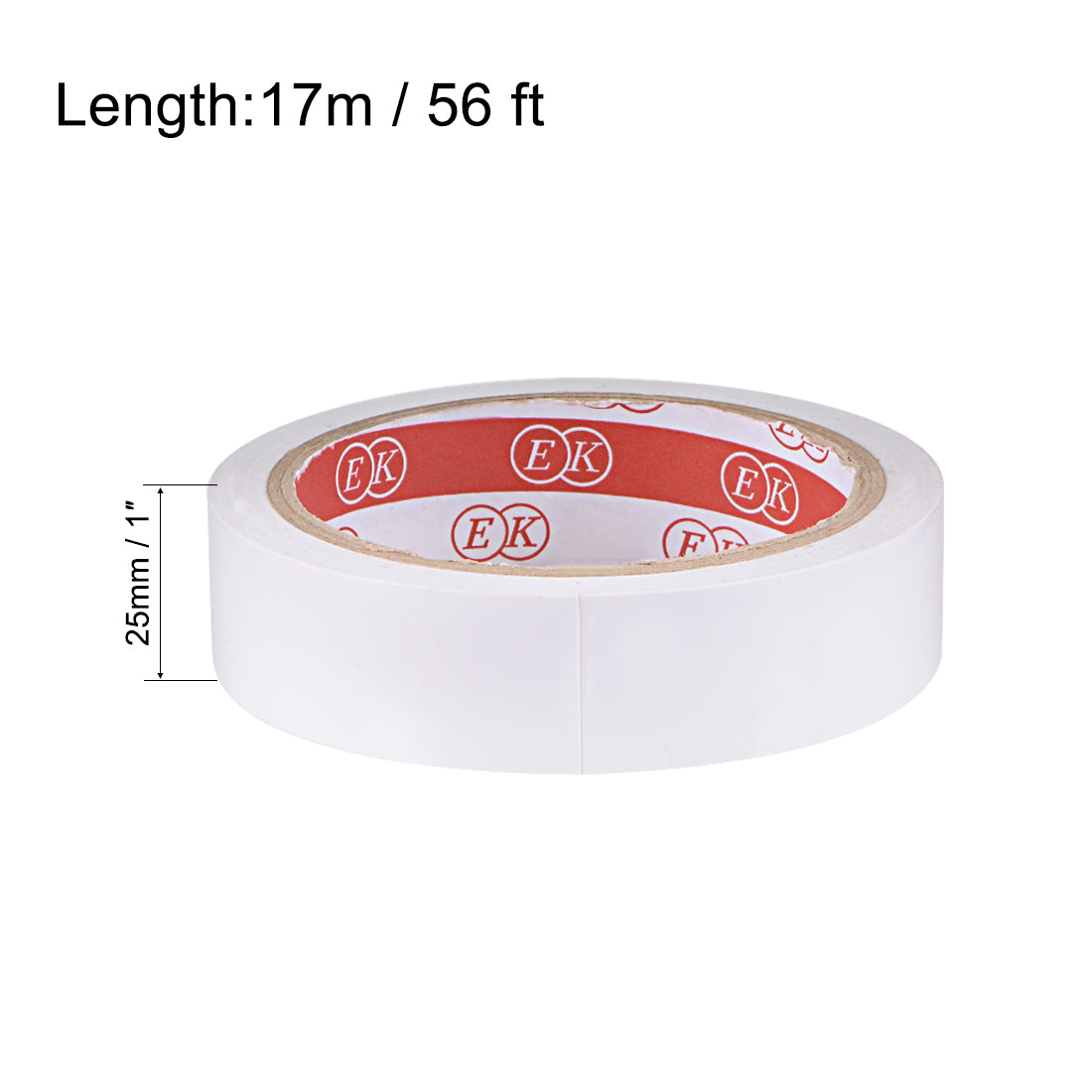 Harfington Caution Warning Sticker Adhesive Tape PVC Marking Tape, 56 Ft x 1 Inch(LxW), White for Workplace Wet Floor