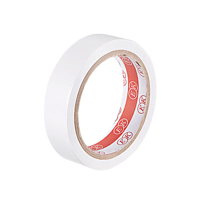 Harfington Caution Warning Sticker Adhesive Tape PVC Marking Tape, 56 Ft x 1 Inch(LxW), White for Workplace Wet Floor