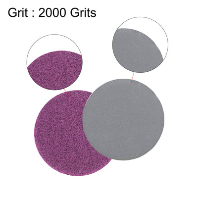 Harfington 1-Inch Hook and Loop Sanding Disc Wet / Dry Silicon Carbide 2000 Grit 100 Pcs