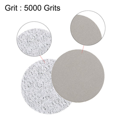 Harfington 1-Inch Hook and Loop Sanding Disc Wet / Dry Silicon Carbide 5000 Grit 25 Pcs