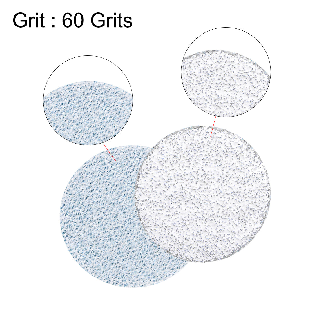 Harfington Hook and Loop Sanding Disc Aluminum Oxide Flocking Back Tool