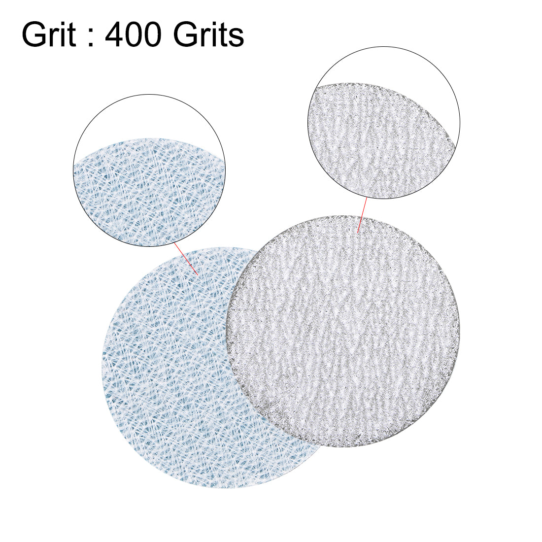 Harfington Hook and Loop Sanding Disc Aluminum Oxide Flocking Back Tool