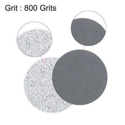 Harfington 1-Inch Hook and Loop Sanding Disc Aluminum Oxide Silicon Carbide 800 Grit 50pcs