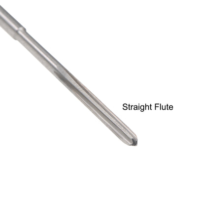 Harfington HSS M35 Round Shank Straight Flutes Machine Cutter Chucking Reamer 2 Pcs