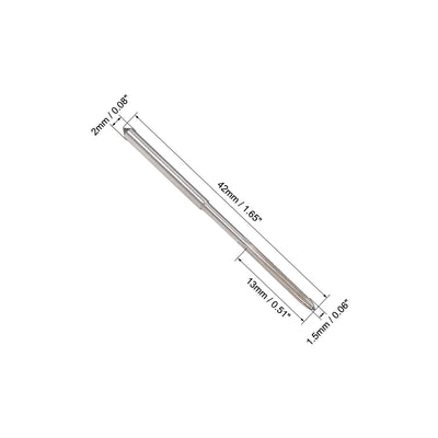Harfington HSS M35 Round Shank Straight Flutes Machine Cutter Chucking Reamer 2 Pcs