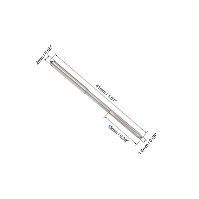Harfington HSS M35 Round Shank Straight Flutes Machine Cutter Chucking Reamer 2 Pcs