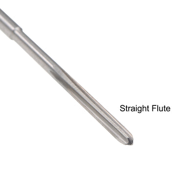 Harfington HSS M35 Round Shank Straight Flutes Machine Cutter Chucking Reamer 2 Pcs