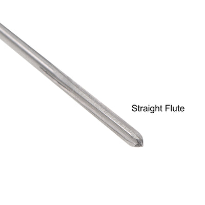 Harfington HSS M35 Round Shank Straight Flutes Machine Cutter Chucking Reamer 2 Pcs