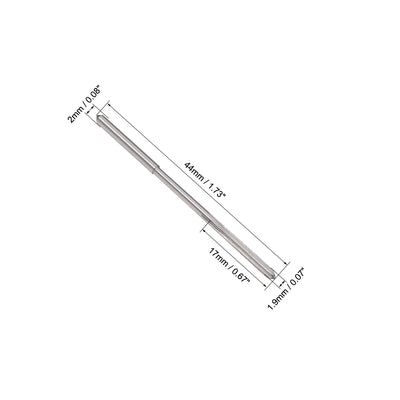Harfington HSS M35 Round Shank Straight Flutes Machine Cutter Chucking Reamer 2 Pcs