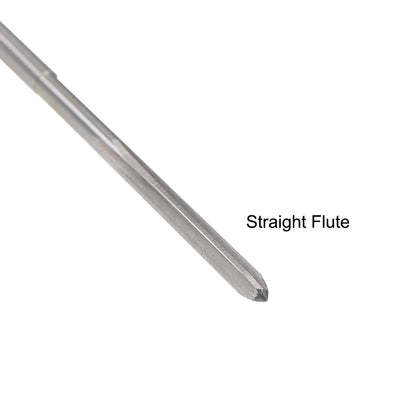 Harfington HSS M35 Round Shank Straight Flutes Machine Cutter Chucking Reamer 2 Pcs