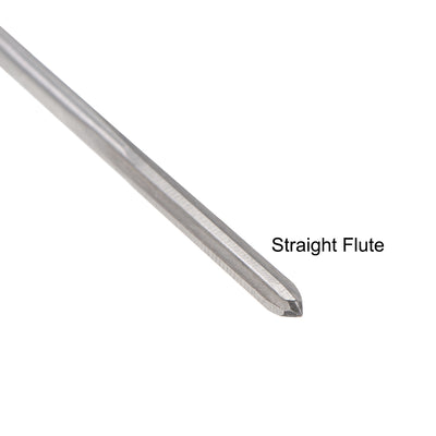 Harfington HSS M35 Round Shank Straight Flutes Machine Cutter Chucking Reamer 2 Pcs