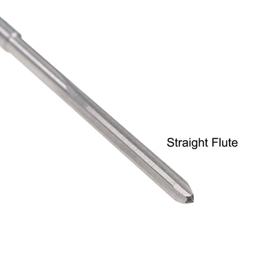 Harfington HSS M35 Round Shank Straight Flutes Machine Cutter Chucking Reamer 2 Pcs