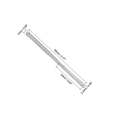 Harfington HSS M35 Round Shank Straight Flutes Machine Cutter Chucking Reamer 2 Pcs