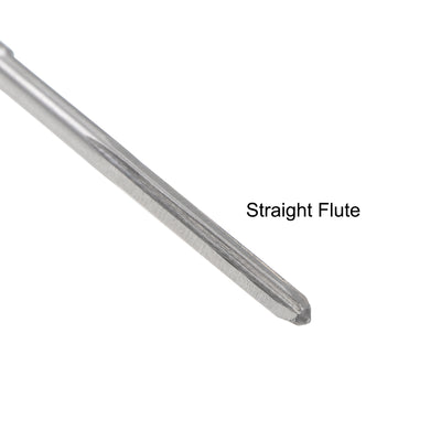 Harfington HSS M35 Round Shank Straight Flutes Machine Cutter Chucking Reamer 2 Pcs