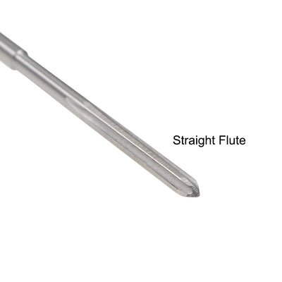 Harfington HSS M35 Round Shank Straight Flutes Machine Cutter Chucking Reamer 2 Pcs