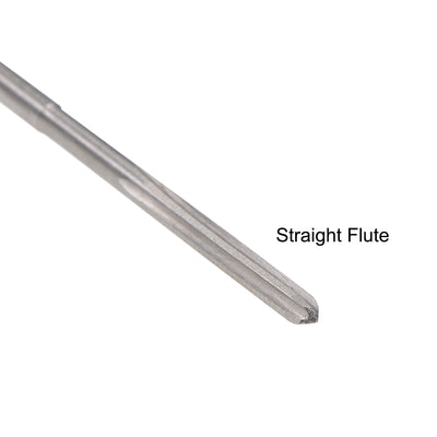 Harfington HSS M35 Round Shank Straight Flutes Machine Cutter Chucking Reamer 2 Pcs