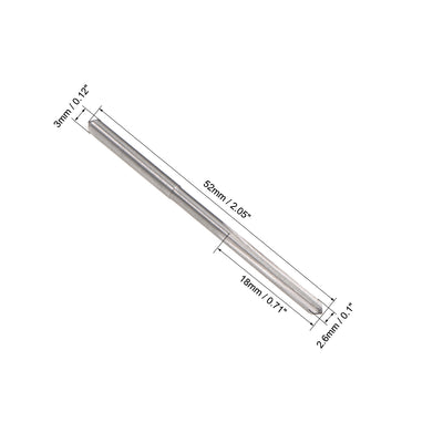 Harfington HSS M35 Round Shank Straight Flutes Machine Cutter Chucking Reamer 2 Pcs