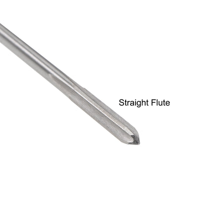 Harfington HSS M35 Round Shank Straight Flutes Machine Cutter Chucking Reamer 2 Pcs