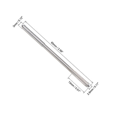 Harfington HSS M35 Round Shank Straight Flutes Machine Cutter Chucking Reamer 2 Pcs