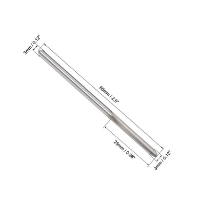 Harfington HSS M35 Round Shank Straight Flutes Machine Cutter Chucking Reamer 2 Pcs