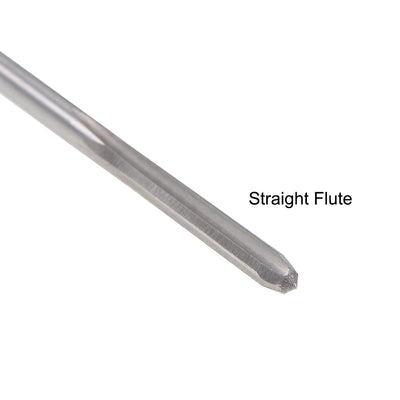 Harfington HSS M35 Round Shank Straight Flutes Machine Cutter Chucking Reamer 2 Pcs