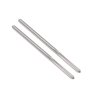 Harfington HSS M35 Round Shank Straight Flutes Machine Cutter Chucking Reamer 2 Pcs