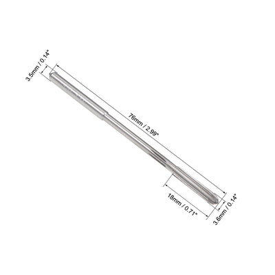 Harfington HSS M35 Round Shank Straight Flutes Machine Chucking Reamer