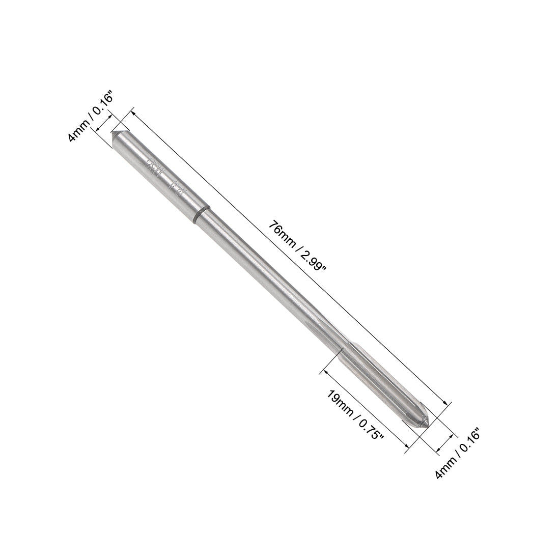 Harfington HSS M35 Round Shank Straight Flutes Machine Chucking Reamer