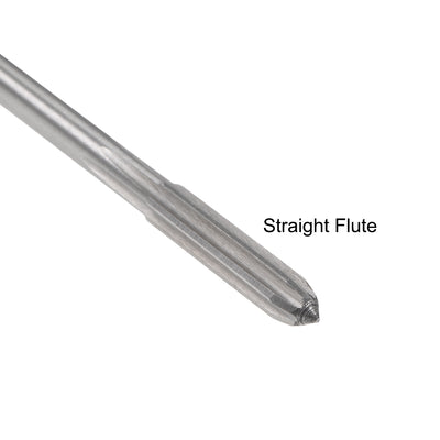 Harfington Round Shank Straight Flutes Machine Cutter Chucking Reamer 2 Pcs