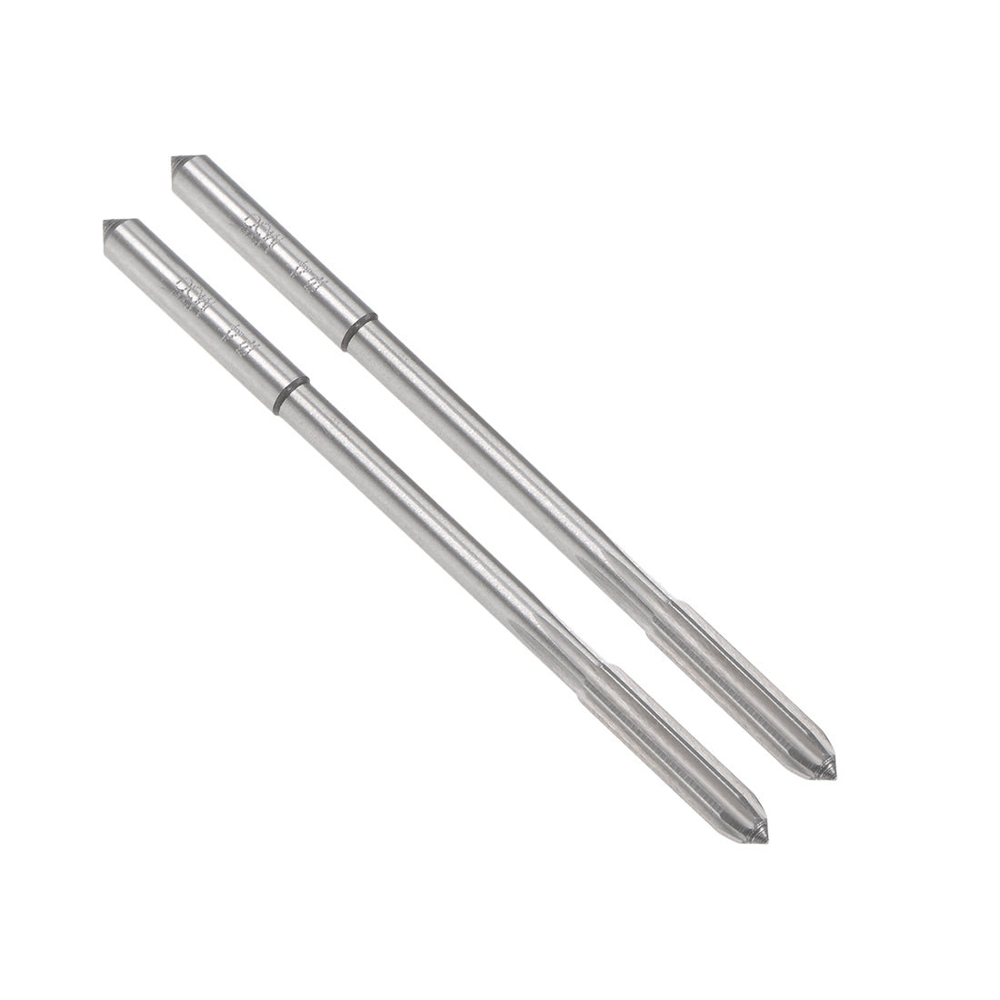 Harfington Round Shank Straight Flutes Machine Cutter Chucking Reamer 2 Pcs
