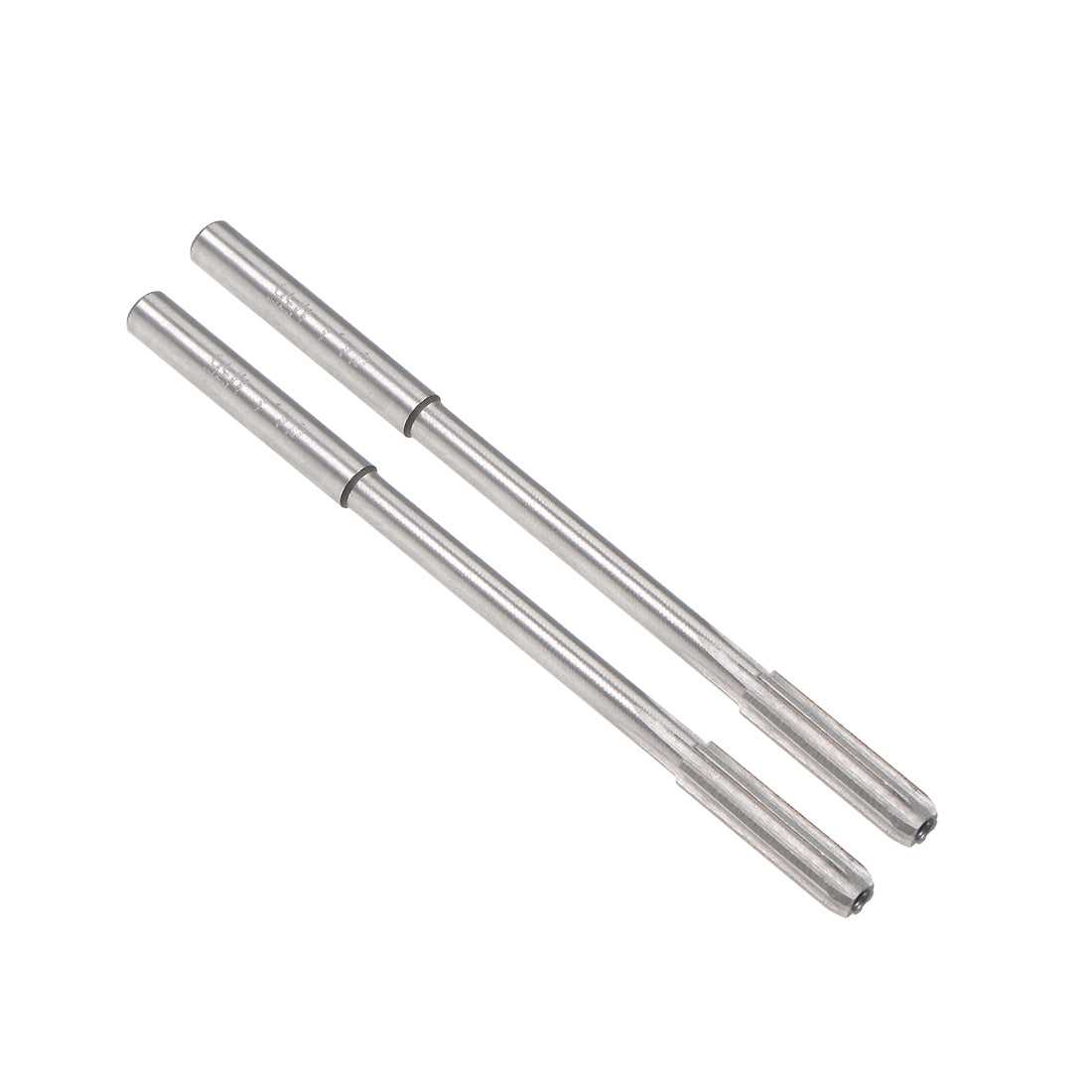 Harfington HSS M35 Round Shank 6 Straight Flutes Machine Cutter Chucking Reamer 2 Pcs