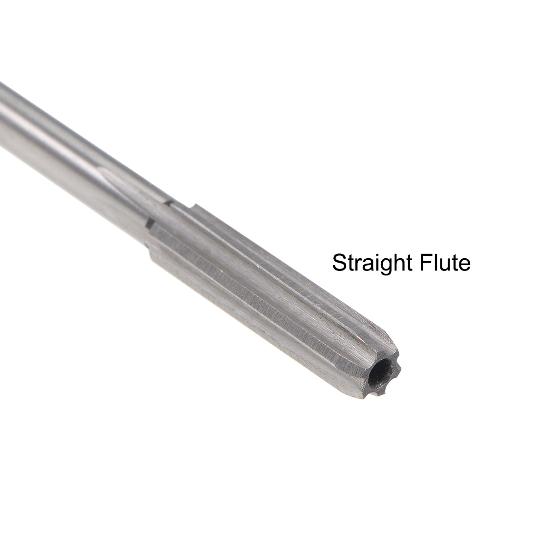 Harfington HSS M35 Round Shank 6 Straight Flutes Machine Cutter Chucking Reamer 2 Pcs