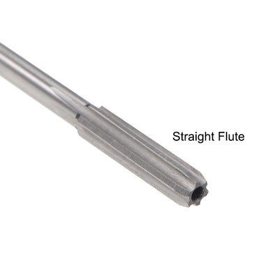 Harfington HSS M35 Round Shank 6 Straight Flutes Machine Cutter Chucking Reamer 2 Pcs