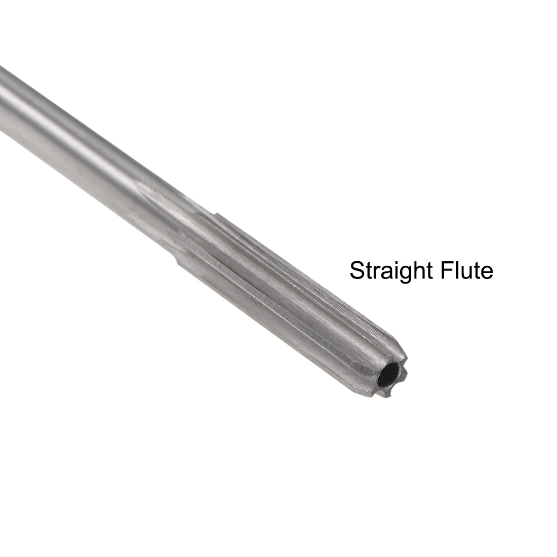 Harfington HSS M35 Round Shank 6 Straight Flutes Machine Cutter Chucking Reamer 2 Pcs