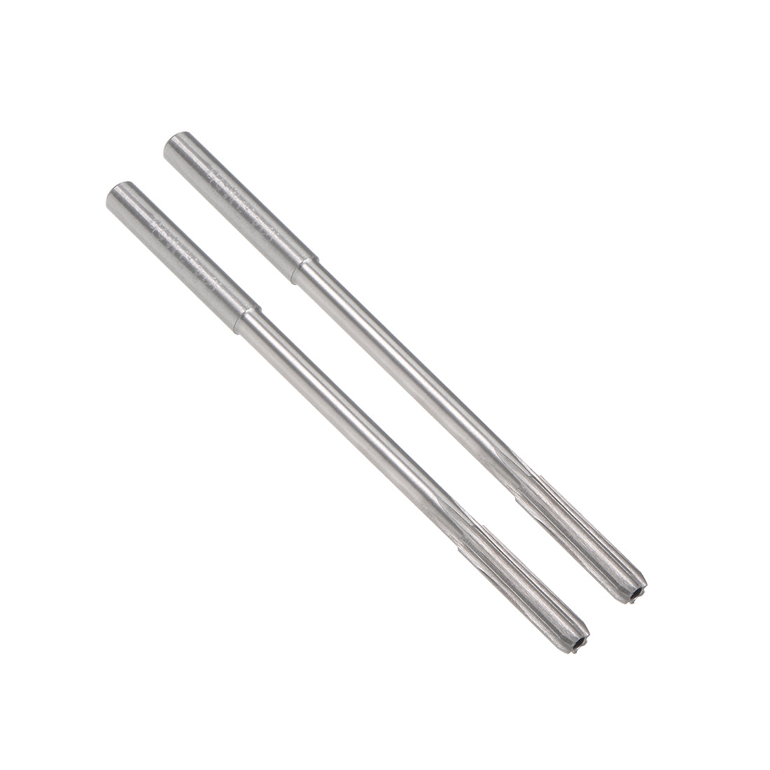 Harfington HSS M35 Round Shank 6 Straight Flutes Machine Cutter Chucking Reamer 2 Pcs