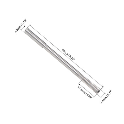 Harfington HSS M35 Round Shank 6 Straight Flutes Machine Cutter Chucking Reamer 2 Pcs