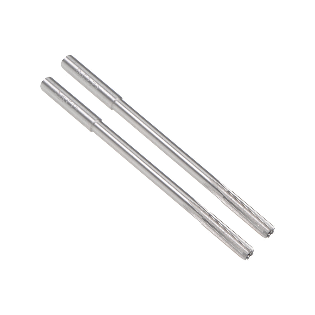 Harfington HSS M35 Round Shank 6 Straight Flutes Machine Cutter Chucking Reamer 2 Pcs