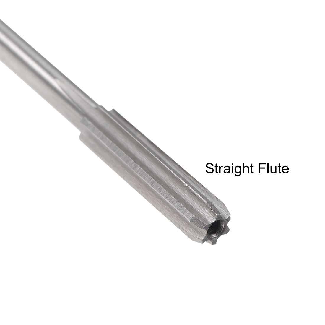 Harfington HSS M35 Round Shank 6 Straight Flutes Machine Cutter Chucking Reamer 2 Pcs