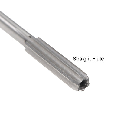 Harfington Round Shank 6 Straight Flutes Machine Cutter Chucking Reamer